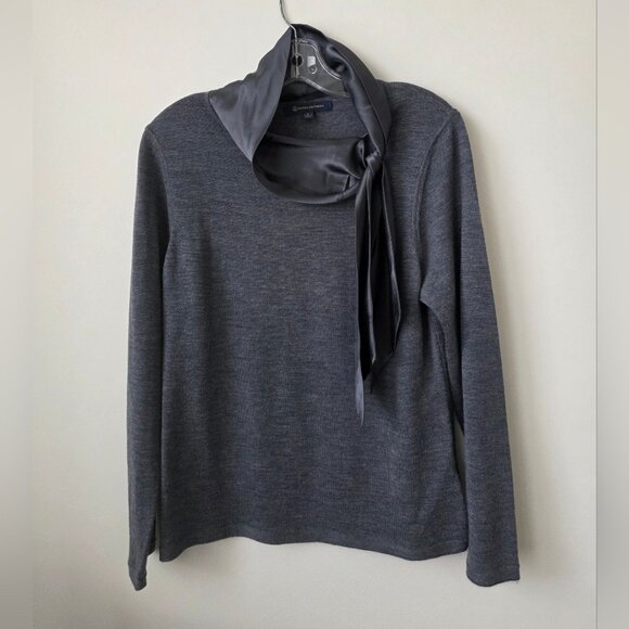 Brooks Brothers Sweaters - BROOKS BROTHERS | Wool Silk Sweater Gray Sz Large